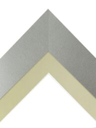 Frames & Mirrors 4U Metro Light Grey Frame with Light Grey Mount for Image Size 6 x 4 Inch - thumbnail 3