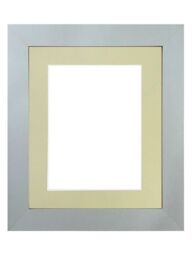 Frames & Mirrors 4U Metro Light Grey Frame with Light Grey Mount for Image Size 6 x 4 Inch