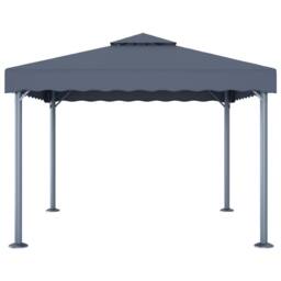 Berkfield Home Gazebo 300x300 cm Anthracite Aluminium in Dark Grey - thumbnail 1