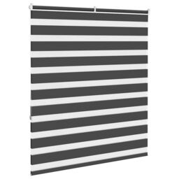 Berkfield Home Zebra Blind Black 135x150 cm Fabric Width 130.9 cm Polyester - thumbnail 4