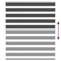 Berkfield Home Zebra Blind Black 135x150 cm Fabric Width 130.9 cm Polyester - thumbnail 5