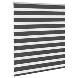 Berkfield Home Zebra Blind Black 135x150 cm Fabric Width 130.9 cm Polyester - thumbnail 3