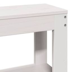 Berkfield Home Beautiful Bed Frame with Headboard without Mattress White 120x200 cm - Size: Small Double - thumbnail 9