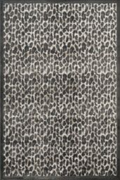 Desire Rugs Mayfair Living Room Area Rug Metallic Sheen Modern Leopard Design in Black - Size: 200 cm x 290 cm - thumbnail 2