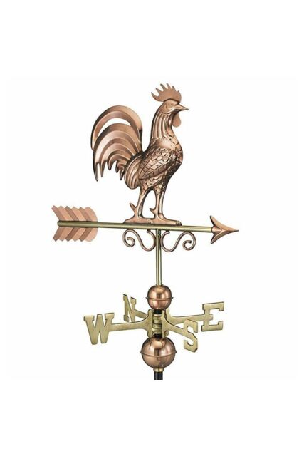 Callow Bantam Rooster Farmhouse Copper Weathervane - image 1