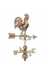 Callow Bantam Rooster Farmhouse Copper Weathervane - thumbnail 1