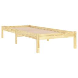 Berkfield Home Bed Frame Solid Wood 90x190 cm Single in Brown - thumbnail 3
