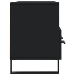Berkfield Home TV Cabinet Black 102x36x50 cm Engineered Wood - Size: 102 x 36 x 50 cm - thumbnail 7