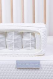 The Tiny Bed Company Luxury Pocket Sprung Cot Mattress (120 x 60cm) in White - thumbnail 1