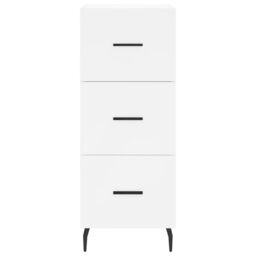Berkfield Home Highboard White 34.5x34x180 cm Engineered Wood - thumbnail 6