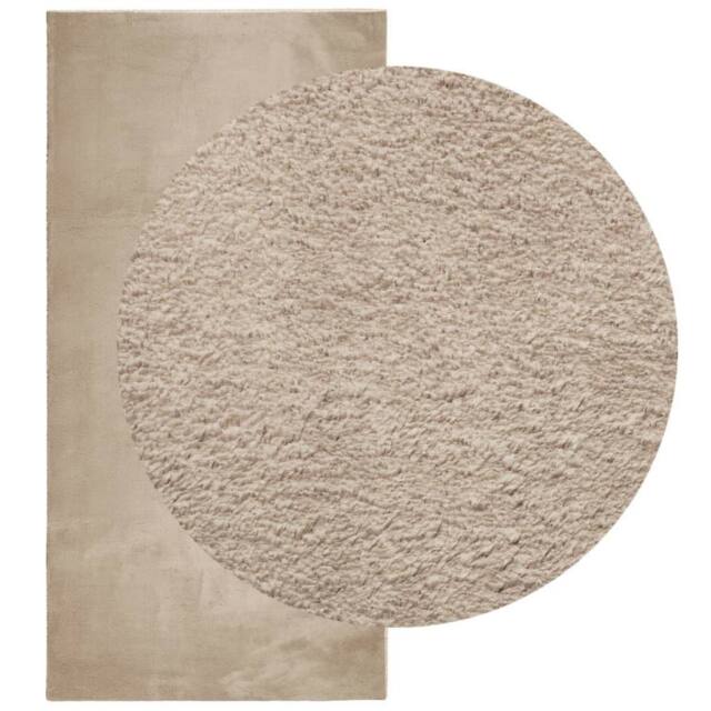 Berkfield Home Rug HUARTE Short Pile Soft & Washable Sand 100x200 cm in Beige - Size: Medium - image 1