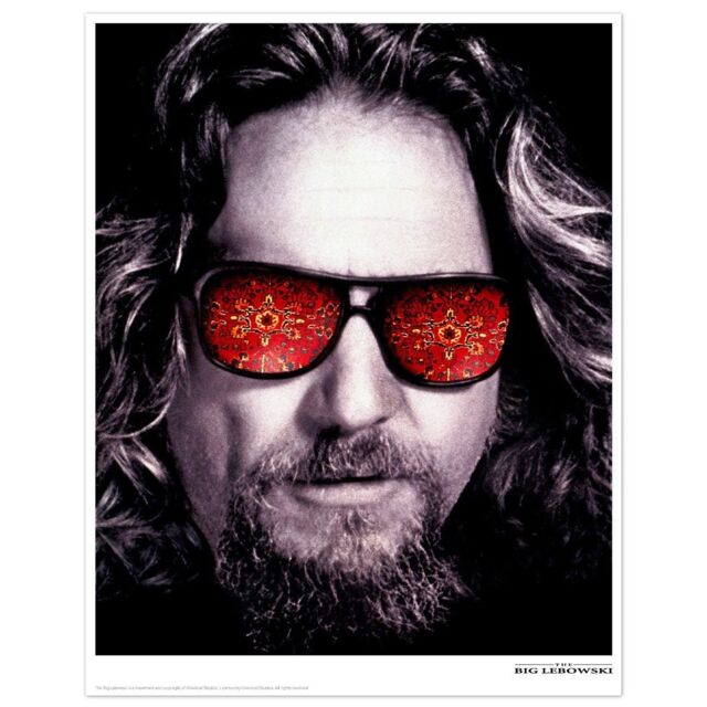 Universal Monsters The Big Lebowski Limited Edition Art Print in Brown - Size: A3
