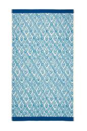 English Heritage 'St John's Trellis Turquoise' Cotton Towel in Turquoise - thumbnail 1