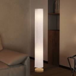 EONLION Tall Floor Lamp Lighting With Fabric Shade for Bedroom in White