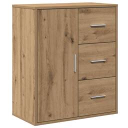 Berkfield Home Sideboard Artisan oak 60 x 31 x 70 cm Engineered wood in Brown - thumbnail 1