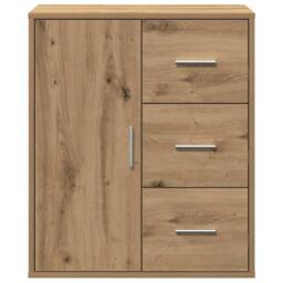 Berkfield Home Sideboard Artisan oak 60 x 31 x 70 cm Engineered wood in Brown - thumbnail 6