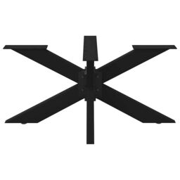 Berkfield Home Coffee Table Leg Spider Shape Black 98x58x(42-43) cm Steel - thumbnail 3