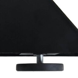 Berkfield Home Coffee Table Leg Spider Shape Black 98x58x(42-43) cm Steel - thumbnail 7