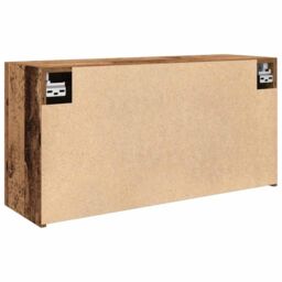 Berkfield Home Bathroom Wall Cabinet Old Wood 80x25x40 cm Engineered Wood in Brown - Size: 80 x 25 x 40 cm - thumbnail 8