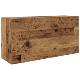Berkfield Home Bathroom Wall Cabinet Old Wood 80x25x40 cm Engineered Wood in Brown - Size: 80 x 25 x 40 cm - thumbnail 2