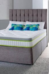 The Shire Bed Company Mode Comfort Open Coil Quilted Mattress in White - Size: Single - thumbnail 1