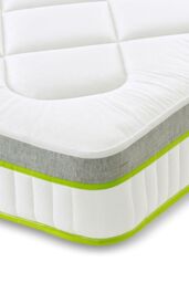 The Shire Bed Company Mode Comfort Open Coil Quilted Mattress in White - Size: Single - thumbnail 3
