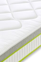 The Shire Bed Company Mode Comfort Open Coil Quilted Mattress in White - Size: Single - thumbnail 4