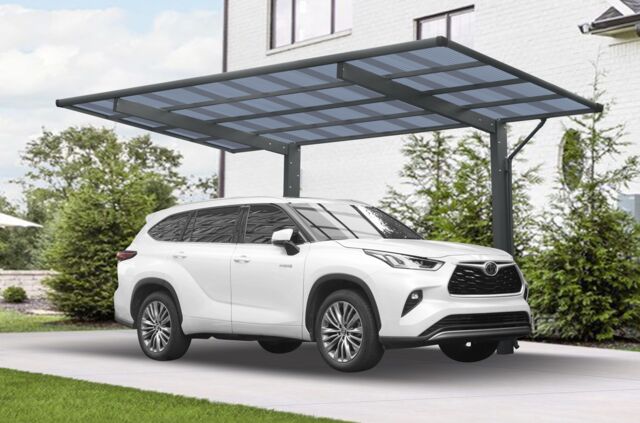 Agadon SKY Aluminium Design Carport in Dark Grey - Size: 5314 x 2757 mm - image 1
