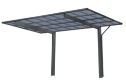 Agadon SKY Aluminium Design Carport in Dark Grey - Size: 5314 x 2757 mm - thumbnail 2