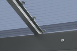 Agadon SKY Aluminium Design Carport in Dark Grey - Size: 5314 x 2757 mm - thumbnail 3