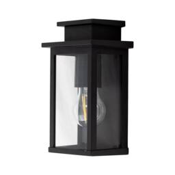 First Choice Lighting Set of 2 Cotswold - Black Traditional Flush Outdoor Wall Lights - thumbnail 3