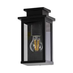 First Choice Lighting Set of 2 Cotswold - Black Traditional Flush Outdoor Wall Lights - thumbnail 2