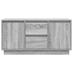 Berkfield Home TV Cabinet with LED Lights Grey Sonoma 100x41x50 cm - Size: 100 x 41 x 50 cm - thumbnail 7