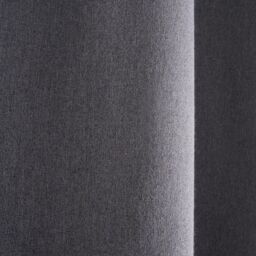 OHS Woven Texture Pair of Eyelet Curtains Ready Made Blackout in Charcoal - Size: 229 cm width x 229 cm drop - thumbnail 6