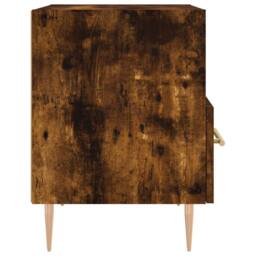 Berkfield Home Modern Bedside Cabinet Smoked Oak 40x35x47.5 cm Engineered Wood in Brown - thumbnail 5