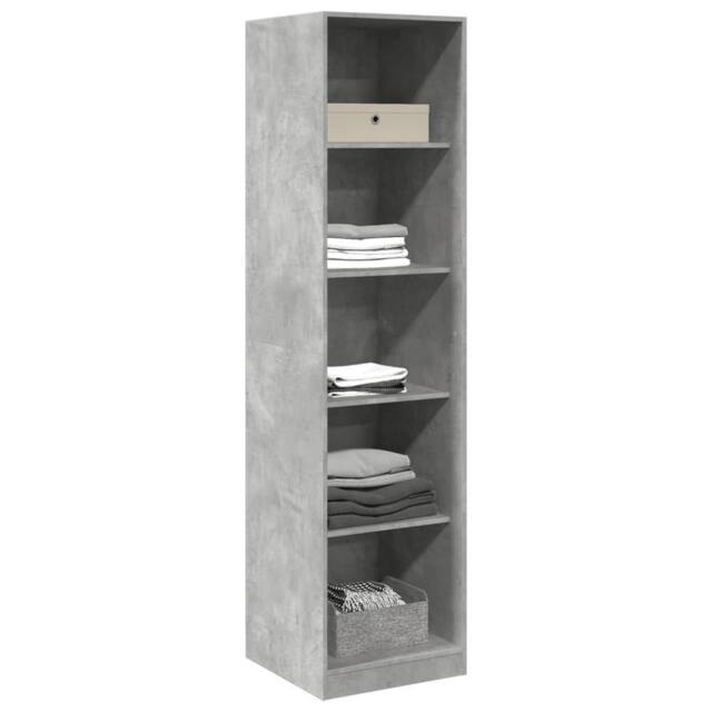 Berkfield Home Wardrobe Concrete Grey 50x50x200 cm Engineered Wood - Size: 50 x 50 x 200 cm - image 1