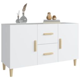 Berkfield Home Sideboard White 100x36x60 cm Engineered Wood - Size: 100 x 36 x 60 cm - thumbnail 6