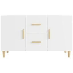 Berkfield Home Sideboard White 100x36x60 cm Engineered Wood - Size: 100 x 36 x 60 cm - thumbnail 3