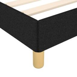 Berkfield Home Bed Frame with Headboard Black 180x200cm Super King Fabric - thumbnail 7