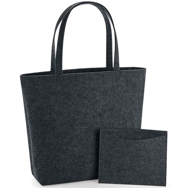Bagbase Felt Shopper in Charcoal - image 1