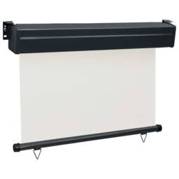 Berkfield Home Balcony Side Awning 105x250 cm Cream - thumbnail 3