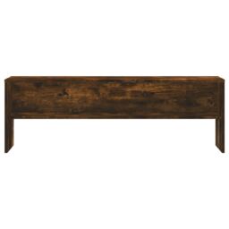 Berkfield Home TV Cabinet Smoked Oak 120x40x40 cm Engineered Wood in Brown - Size: 120 x 40 x 40 cm - thumbnail 4