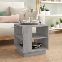 Berkfield Home Coffee Table Grey Sonoma 40x40x43 cm Engineered Wood - Size: 40 x 40 x 43 cm - thumbnail 1