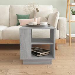 Berkfield Home Coffee Table Grey Sonoma 40x40x43 cm Engineered Wood - Size: 40 x 40 x 43 cm - thumbnail 3