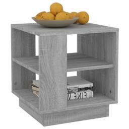 Berkfield Home Coffee Table Grey Sonoma 40x40x43 cm Engineered Wood - Size: 40 x 40 x 43 cm - thumbnail 4