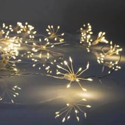EONLION LED Solar Powered Outdoor Fairy Lights in White - Size: 100 cm - thumbnail 1