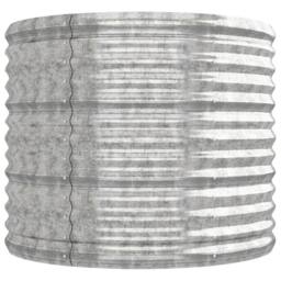 Berkfield Home Garden Raised Bed Powder-coated Steel 224x80x68 cm Silver - Size: 224 x 80 x 68 cm - thumbnail 4