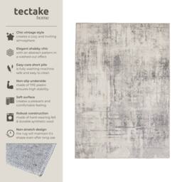 tectake Washable Rug Nadira 160 X 230 Cm - Beige/Grey in Beige - Size: 160 cm x 230 cm - thumbnail 2