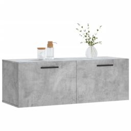 Berkfield Home Wall Cabinet Concrete Grey 100x36.5x35 cm Engineered Wood - thumbnail 3