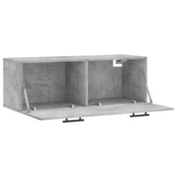 Berkfield Home Wall Cabinet Concrete Grey 100x36.5x35 cm Engineered Wood - thumbnail 6